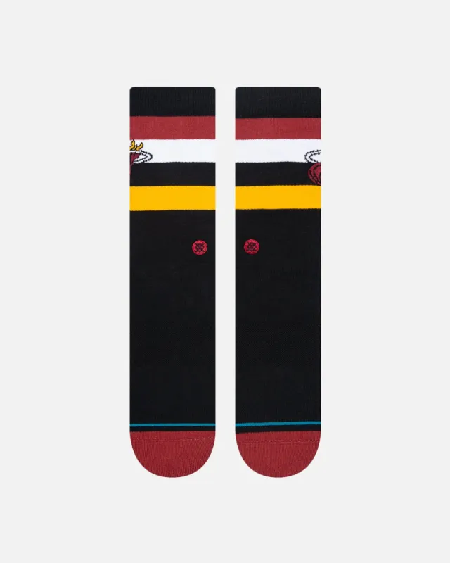 Stance X NBA Miami Heat Crewcut Socks Black sold by Culture Kings