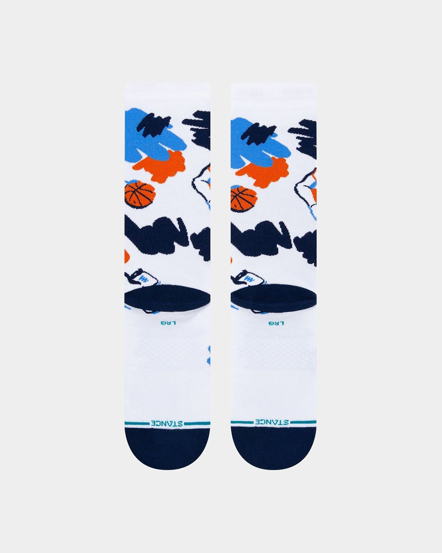 Stance X NBA Dallas Mavericks Luka Dončić Paint Luka Crewcut Socks White sold by Culture Kings product image thumbnail 3