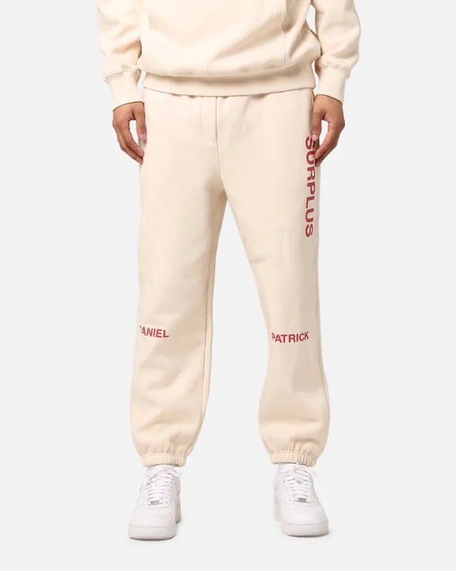 Daniel Patrick Surplus Logo Sweatpants Cream/Maroon sold by Culture Kings
