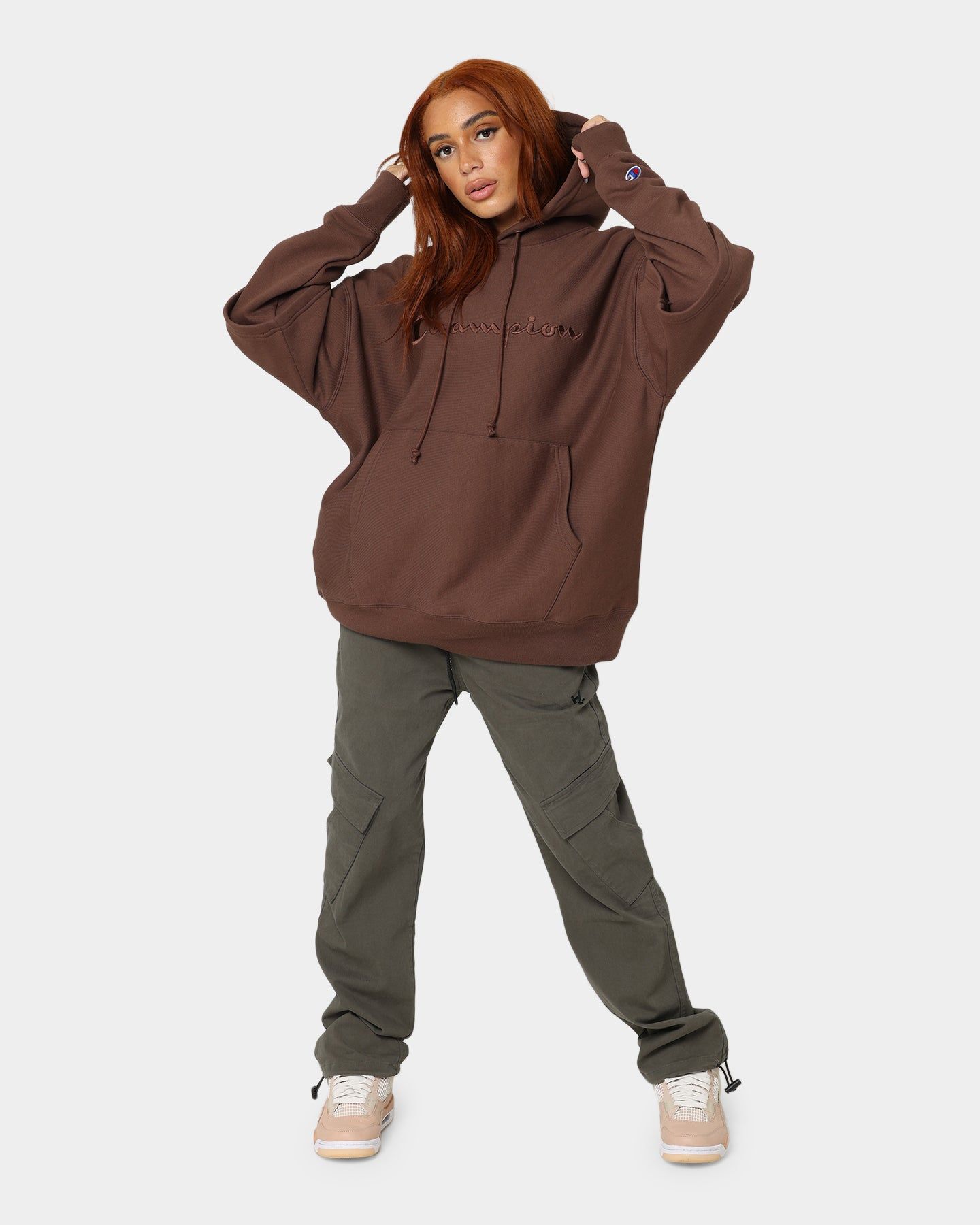 Champion Reverse Weave Double Layer Hoodie Coco Loco sold by Culture Kings product image thumbnail 2