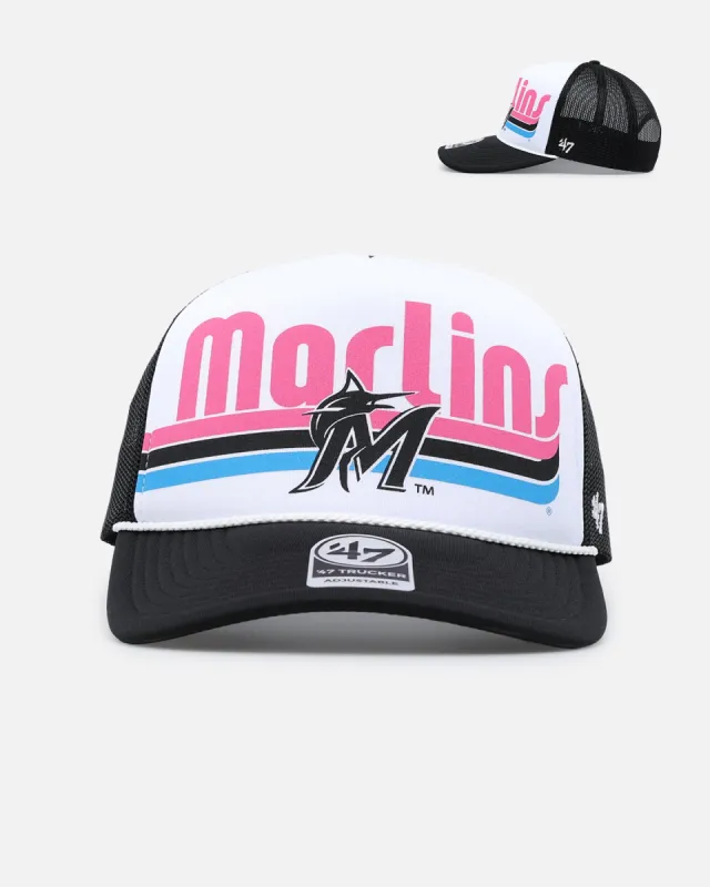 47 Brand Miami Marlins '47 Region Foam Trucker Snapback Black sold by Culture Kings