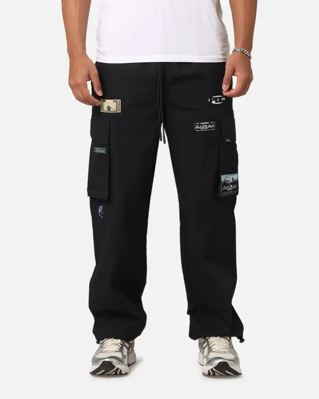 Carre Patchwork Cargo Jogger Black sold by Culture Kings
