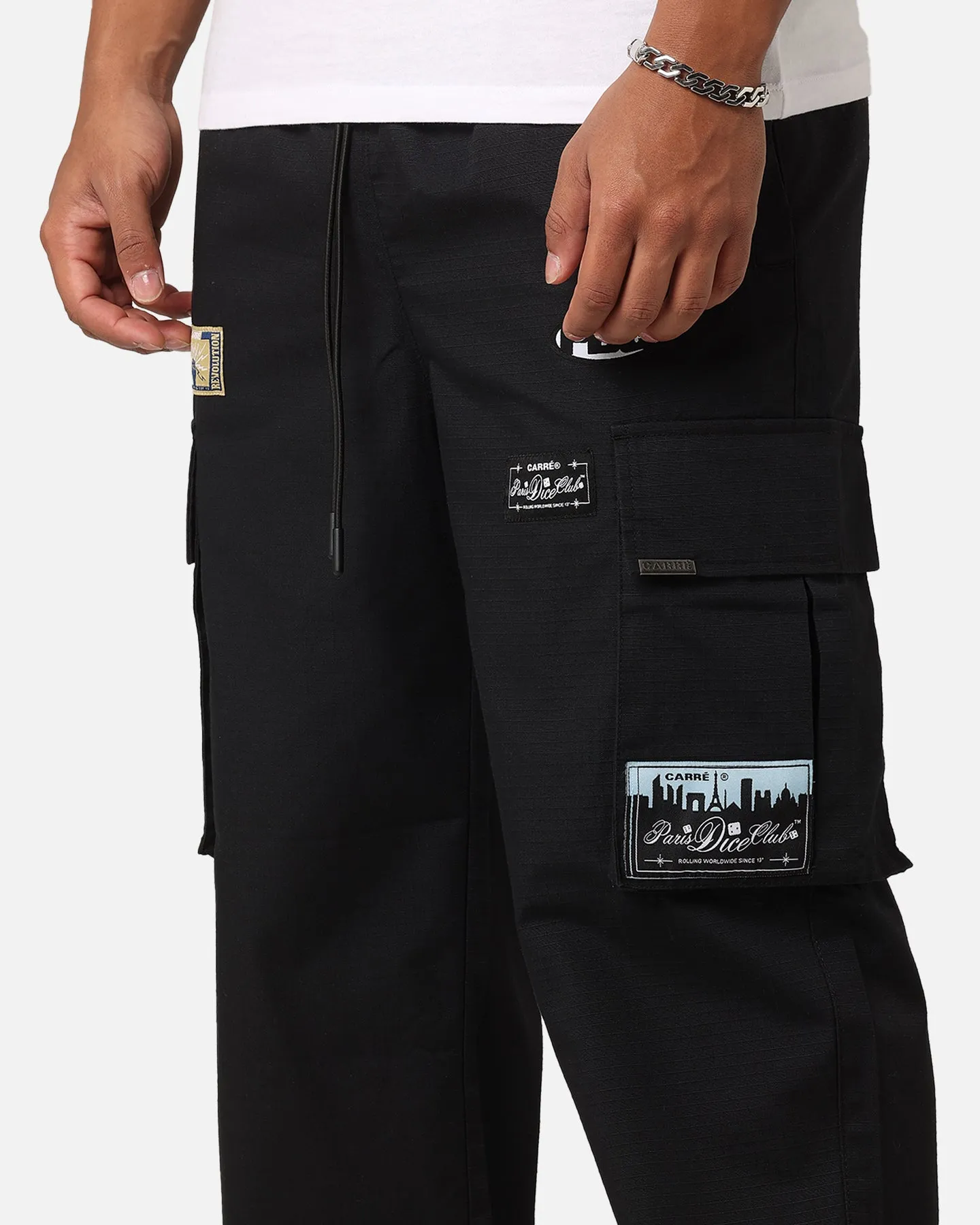 Carre Patchwork Cargo Jogger Black sold by Culture Kings product image thumbnail 4