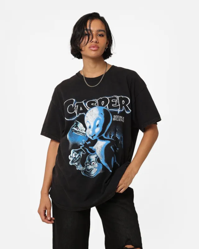 American Thrift X Casper Casper Vintage T-Shirt Black Wash sold by Culture Kings