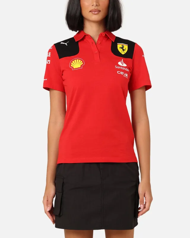 Puma X Scuderia Ferrari Women's Team Polo Shirt Rosso Corsa made by Culture Kings