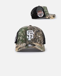 New Era San Francisco Giants 'Real Tree' 9FORTY A-Frame Trucker Snapback Realtree Edge sold by Culture Kings