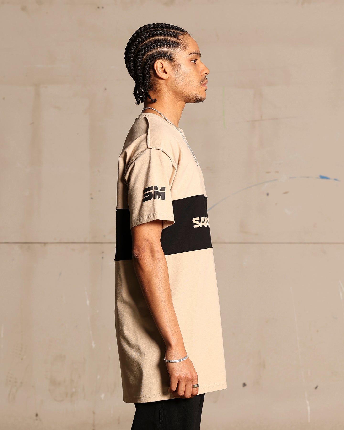 Saint Morta Moto Lafayette T-Shirt Stone/Black sold by Culture Kings product image thumbnail 5