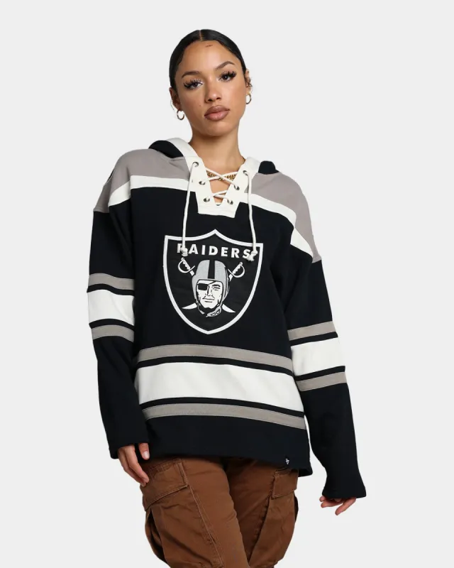 47 Brand Las Vegas Raiders Superior Lacer Hoodie Jet Black/Grey sold by Culture Kings