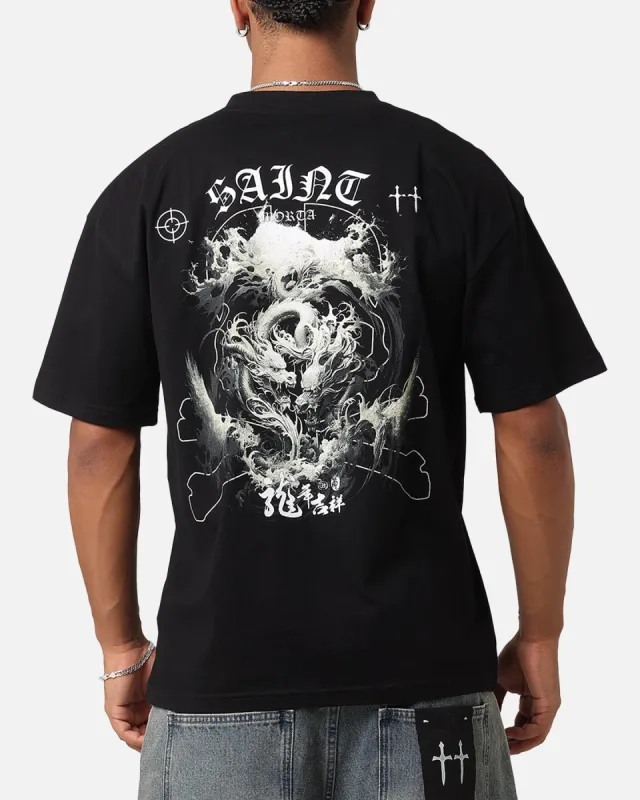 Saint Morta Year Of The Dragon Drop T-Shirt Black/Stone sold by Culture Kings