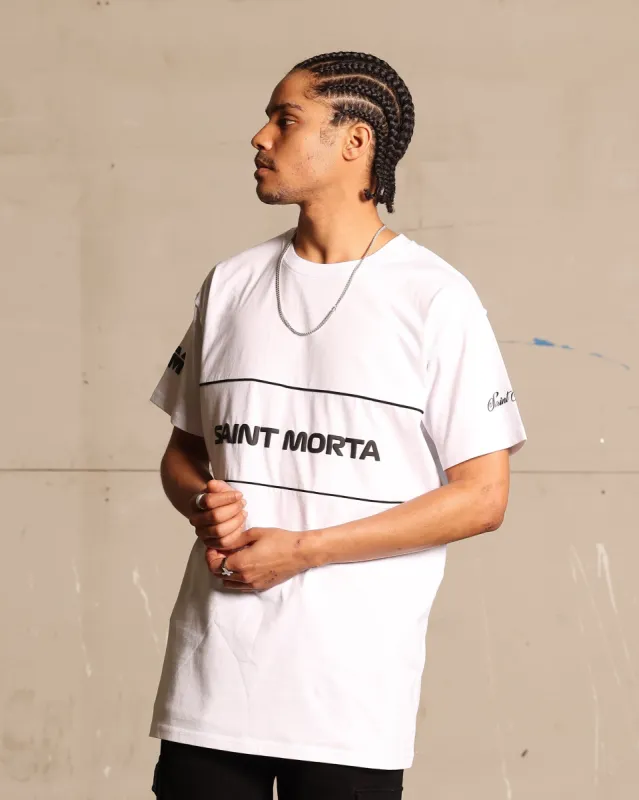Saint Morta Moto Lafayette T-Shirt White/Black sold by Culture Kings