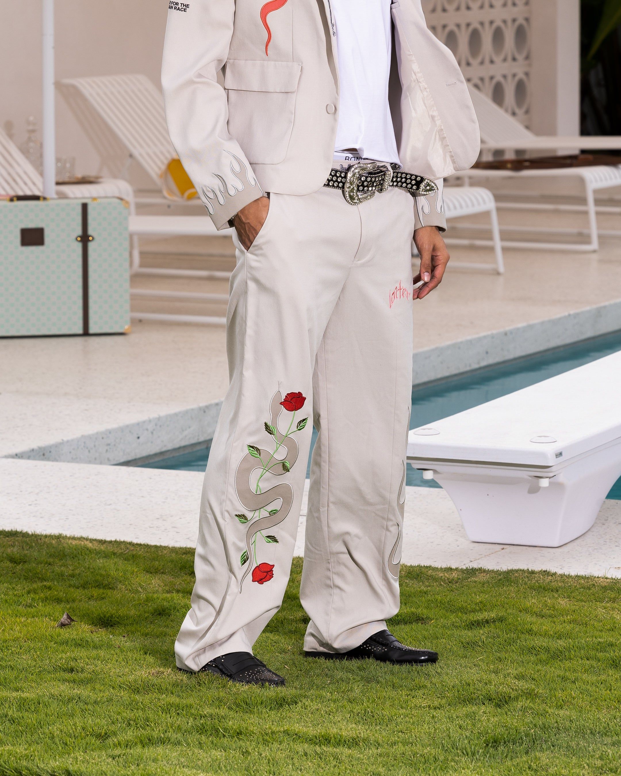 Loiter Western Trouser Off White sold by Culture Kings product image thumbnail 5