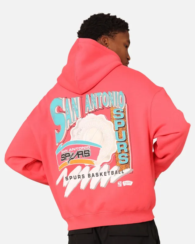 Mitchell & Ness San Antonio Spurs Basketball Hoodie Pepper Pink sold by Culture Kings