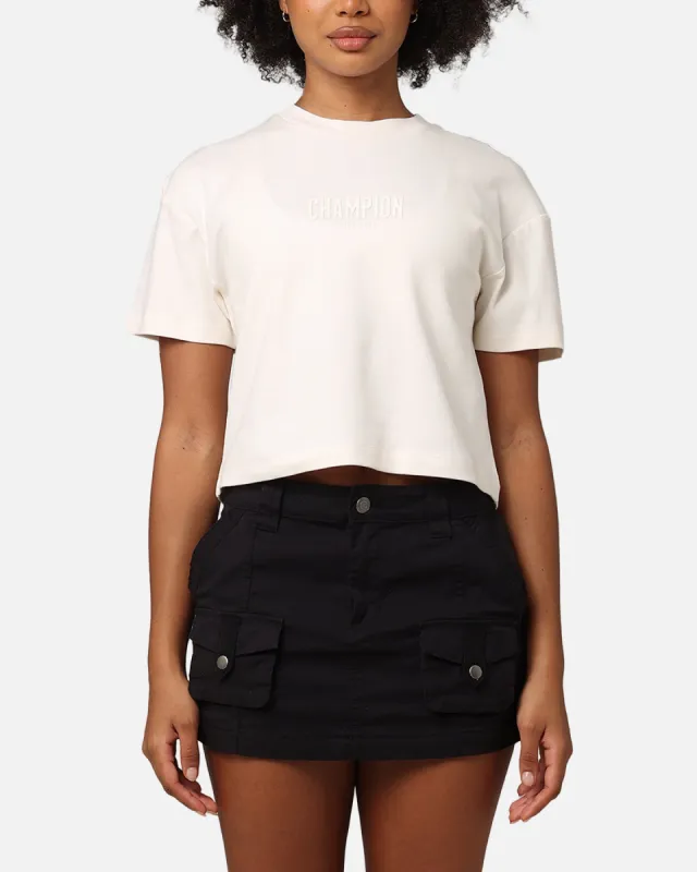 Champion Women's Rochester Base T-Shirt White Ferrari sold by Culture Kings