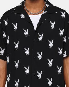 Playboy by Culture Kings Chrome Party Shirt Black sold by Culture Kings