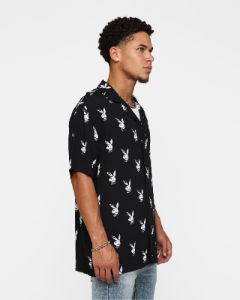 Playboy by Culture Kings Chrome Party Shirt Black sold by Culture Kings