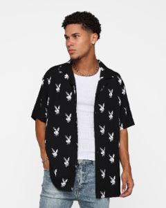 Playboy by Culture Kings Chrome Party Shirt Black sold by Culture Kings