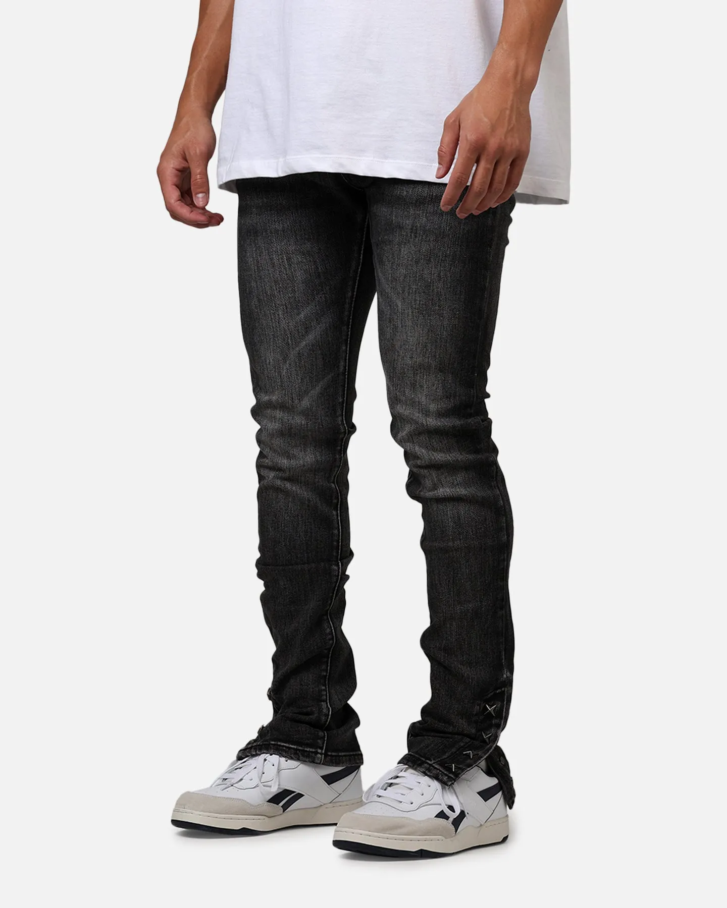 MNML D588 Straight Denim Jeans Washed Black sold by Culture Kings product image thumbnail 4