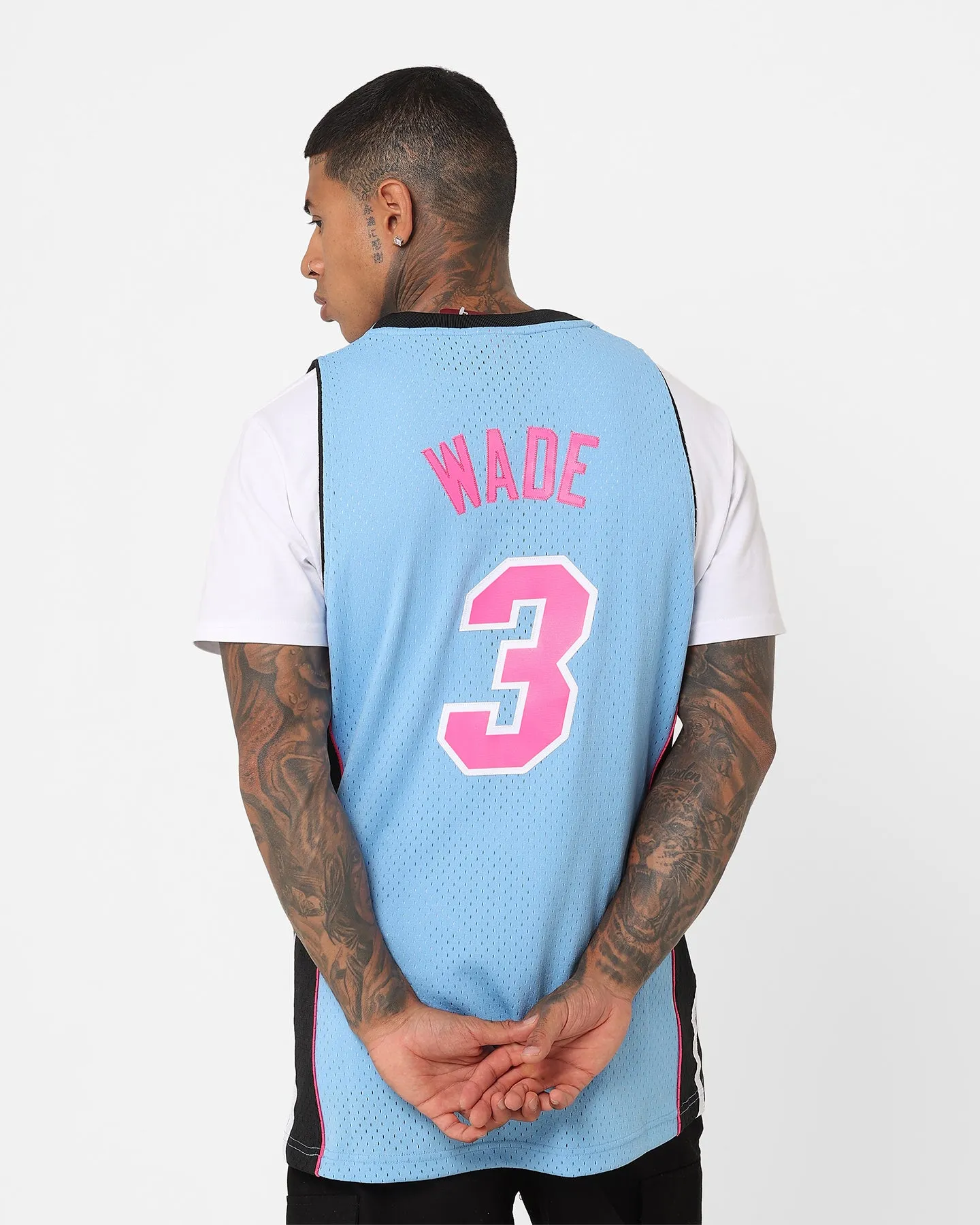 Mitchell & Ness Miami Heat Dwyane Wade Swing Jersey Sky Blue sold by Culture Kings product image thumbnail 2