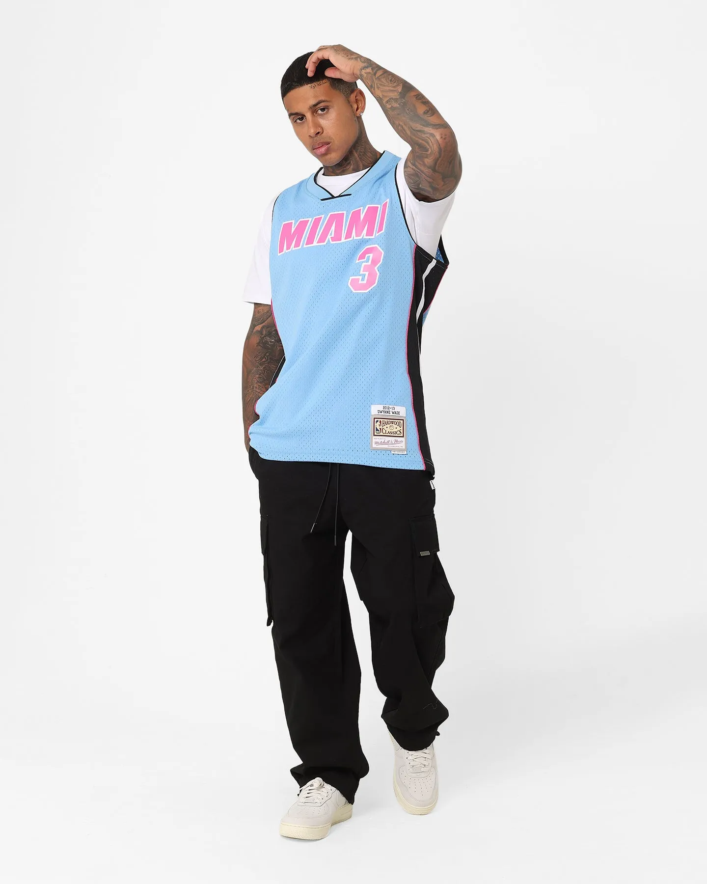 Mitchell & Ness Miami Heat Dwyane Wade Swing Jersey Sky Blue sold by Culture Kings product image thumbnail 3