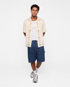X-Large Flower Open Collar Short Sleeve Shirt Off White sold by Culture Kings