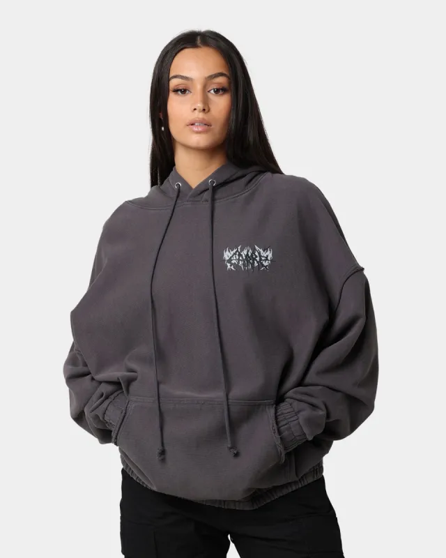 Carre Metalle Distressed Hoodie Washed Grey sold by Culture Kings