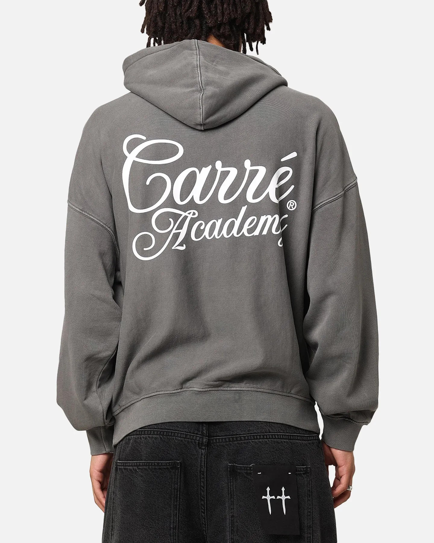 Carre Serif Hoodie Washed Charcoal sold by Culture Kings