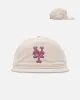New Era New York Mets 'Brushed Nylon Retro Crown' 9FIFTY Adjustable Strapback Cream sold by Culture Kings