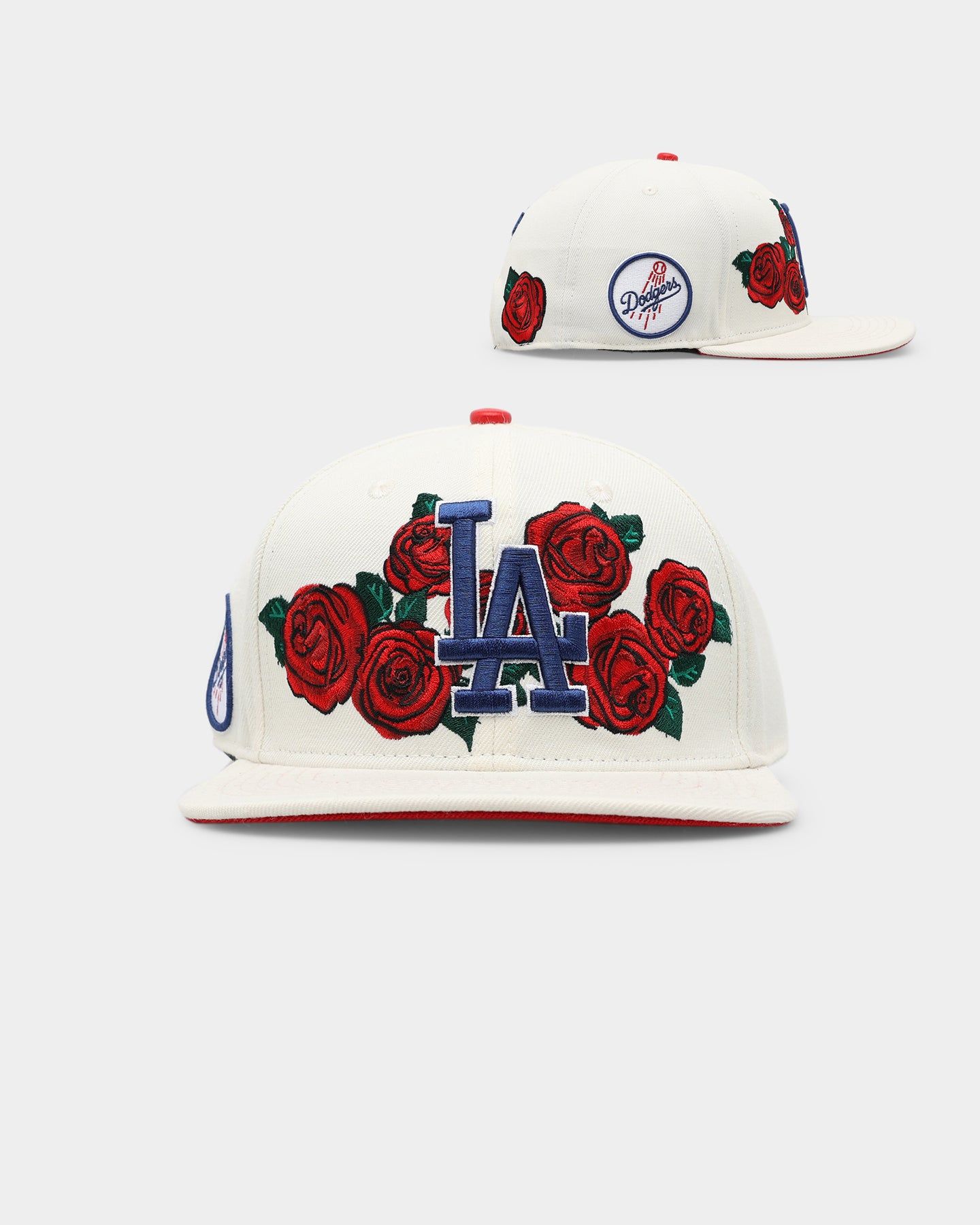 Pro Standard Los Angeles Dodgers Roses Snapback Egg Shell sold by Culture Kings