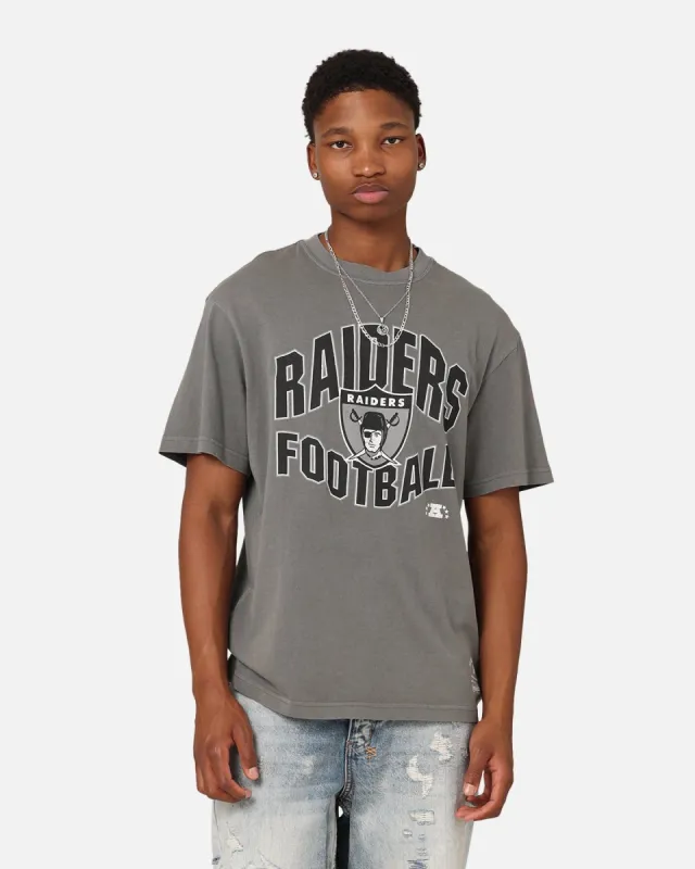 Mitchell & Ness Las Vegas Raiders Wave Arch T-Shirt Gunmetal sold by Culture Kings