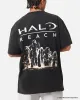 Goat Crew X Halo Halo Reach Vintage T-Shirt Black Acidwash sold by Culture Kings