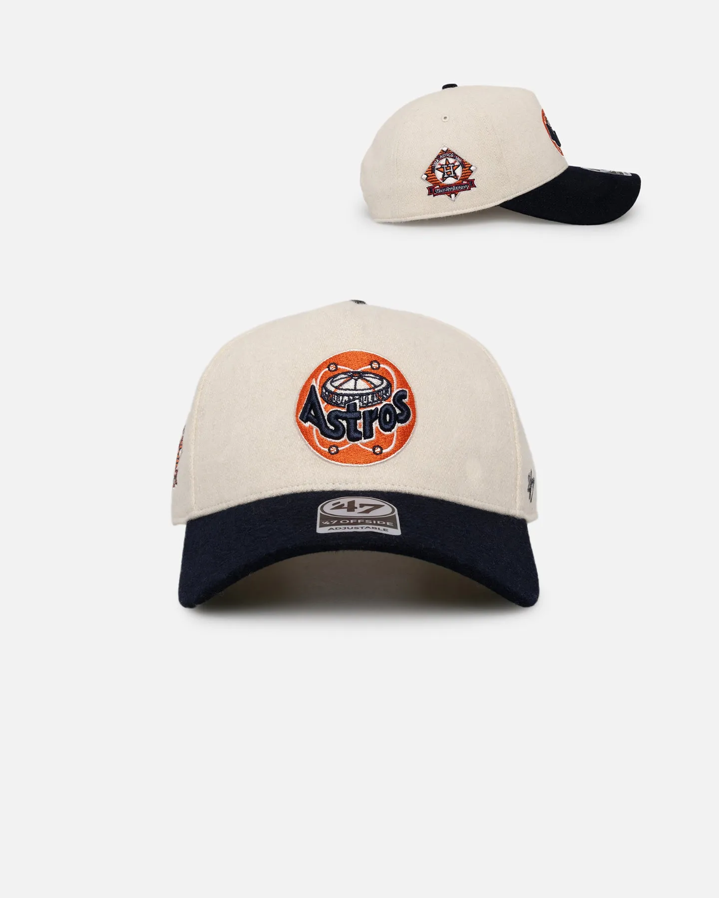 47 Brand Houston Astros 'Wooly Offside DT' Sure Shot Snapback Natural/Navy sold by Culture Kings