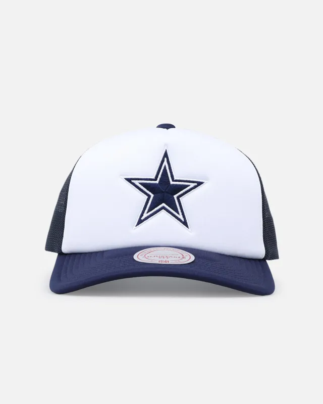 Mitchell & Ness Dallas Cowboys Logo Foam Trucker Snapback Blue/White sold by Culture Kings