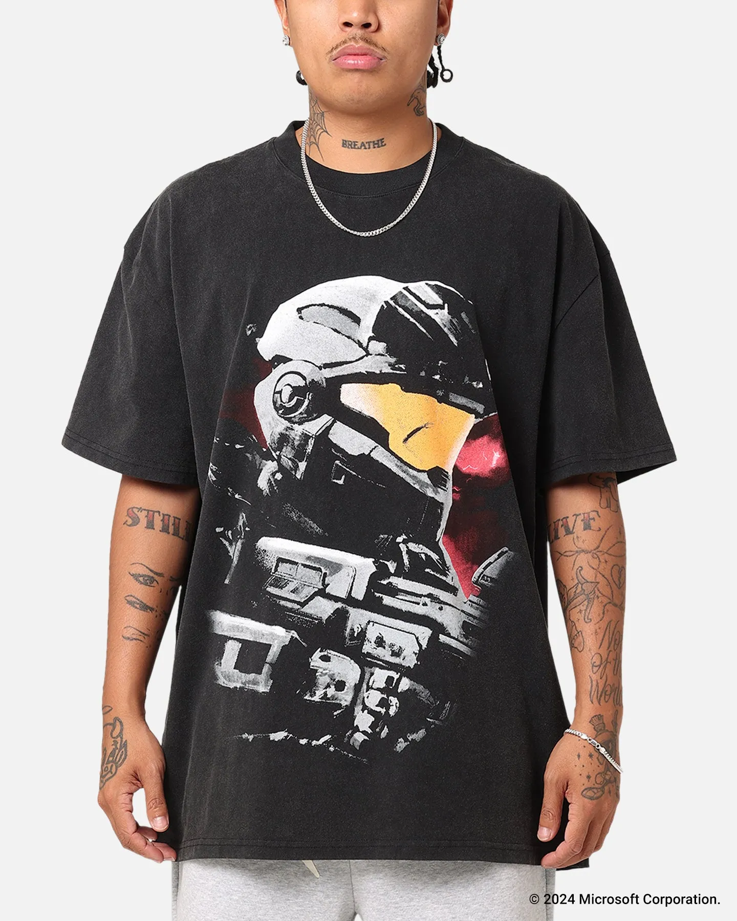 Goat Crew X Halo Halo Reach Vintage T-Shirt Black Acidwash sold by Culture Kings