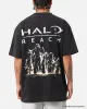 Goat Crew X Halo Halo Reach Vintage T-Shirt Black Acidwash sold by Culture Kings