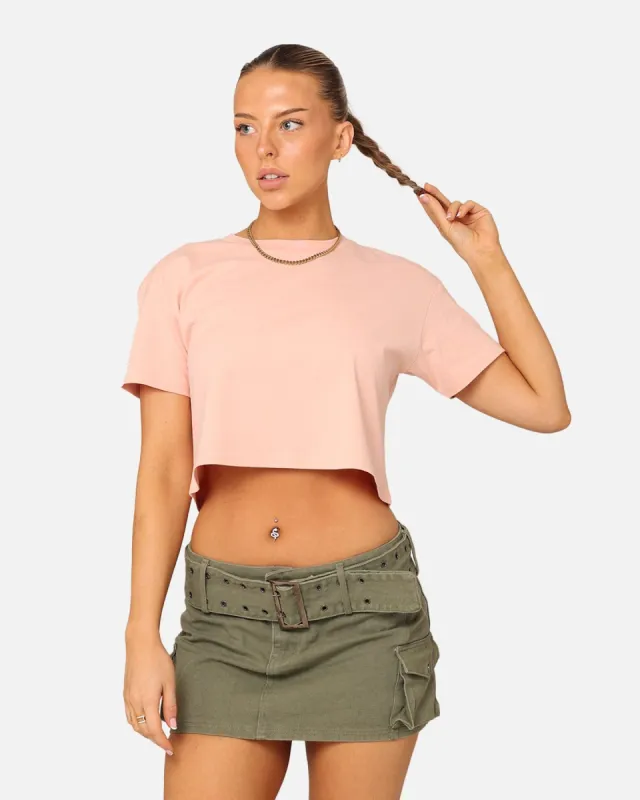 EN ES Women's Crop T-Shirt Pale Pink sold by Culture Kings