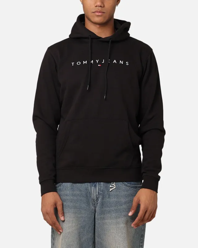 Tommy Jeans Reg Linear Logo Hoodie Black made by Culture Kings