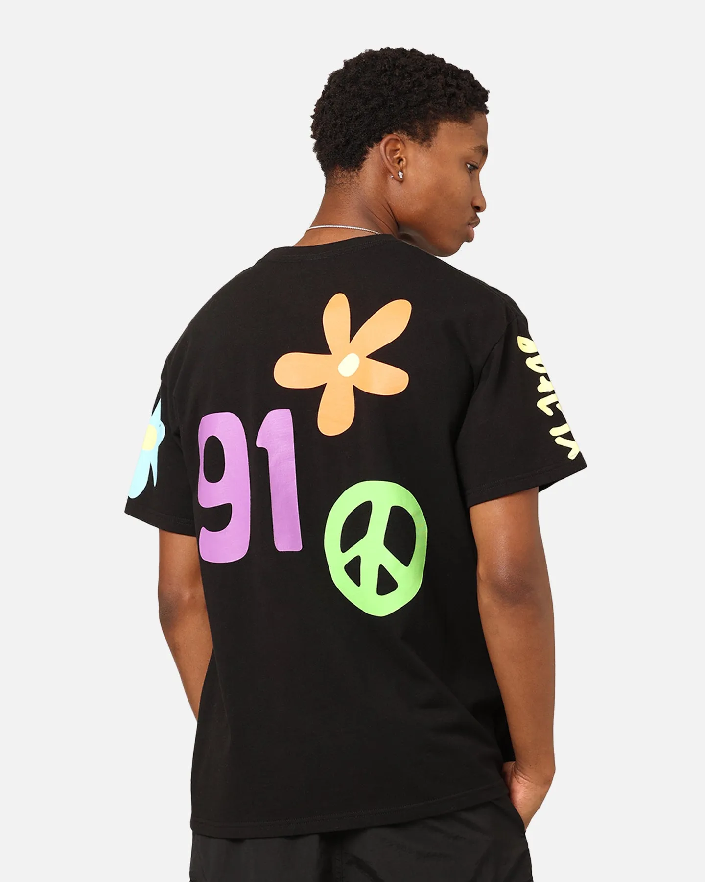 X-Large Flower And Peace T-Shirt Black sold by Culture Kings product image thumbnail 2
