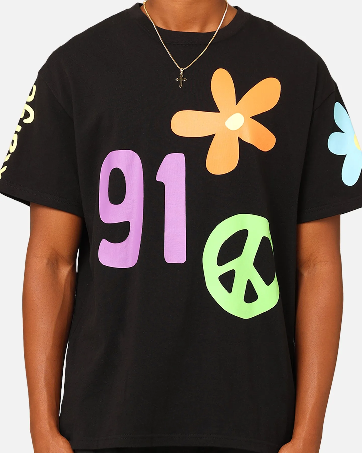 X-Large Flower And Peace T-Shirt Black sold by Culture Kings product image thumbnail 4