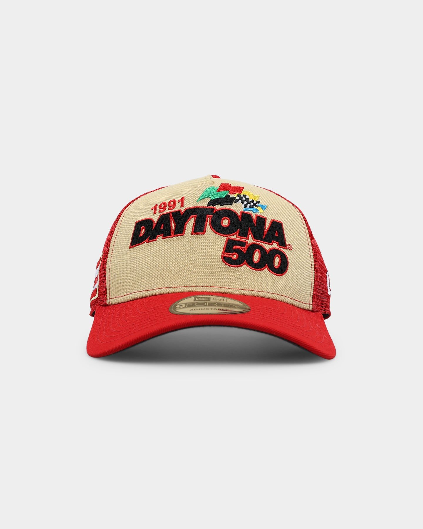 New Era Truck 1991 'Daytona 500' 9FORTY A-Frame Snapback Vegas Gold/Red sold by Culture Kings