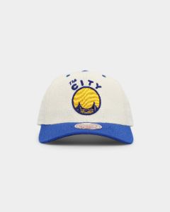 Mitchell & Ness Golden State Warriors Go Team Go OG Snapback Vintage Cream sold by Culture Kings