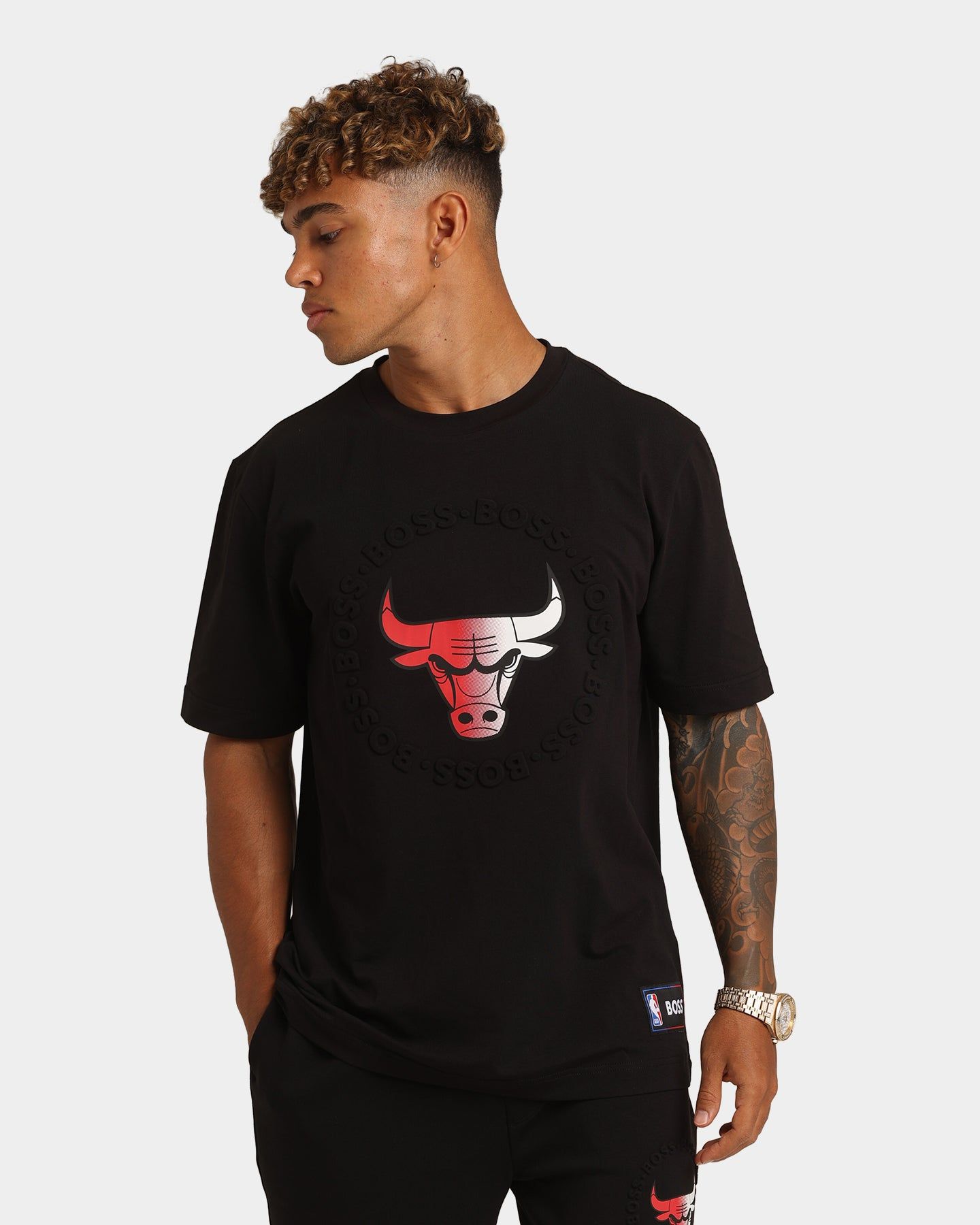 Hugo Boss Hugo Boss X NBA Basic Chicago Bulls Short Sleeve T-Shirt Black sold by Culture Kings