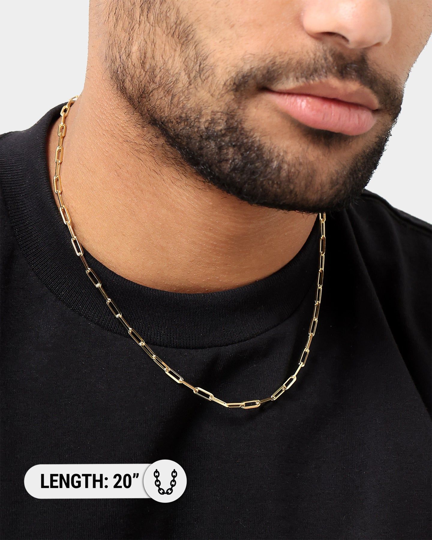 House Of Auric 10.5mm Long Cable Chain 18K Gold Vermeil sold by Culture Kings product image thumbnail 5