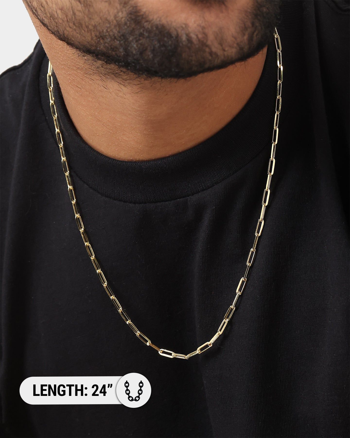 House Of Auric 10.5mm Long Cable Chain 18K Gold Vermeil sold by Culture Kings product image thumbnail 7