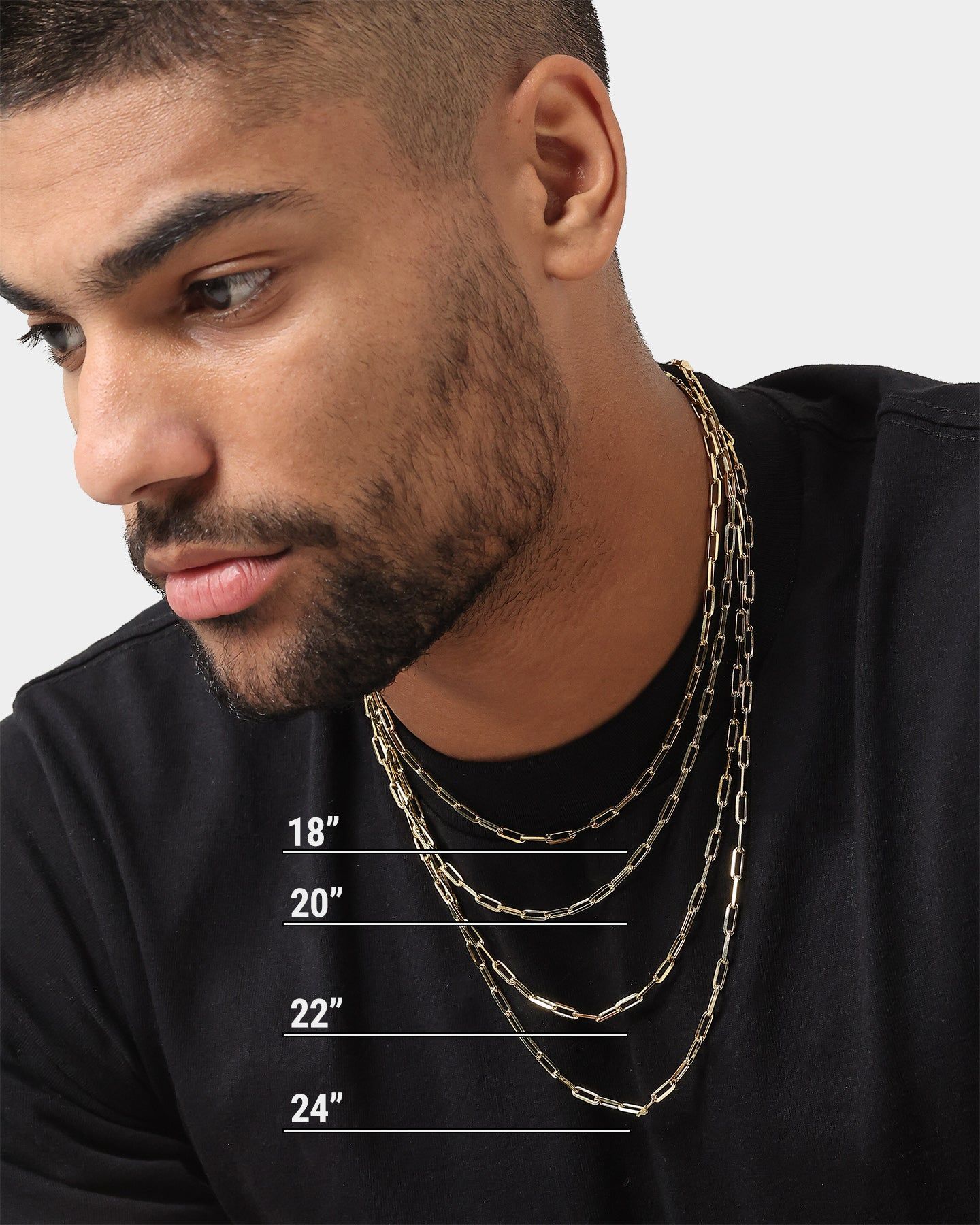 House Of Auric 10.5mm Long Cable Chain 18K Gold Vermeil sold by Culture Kings product image thumbnail 3