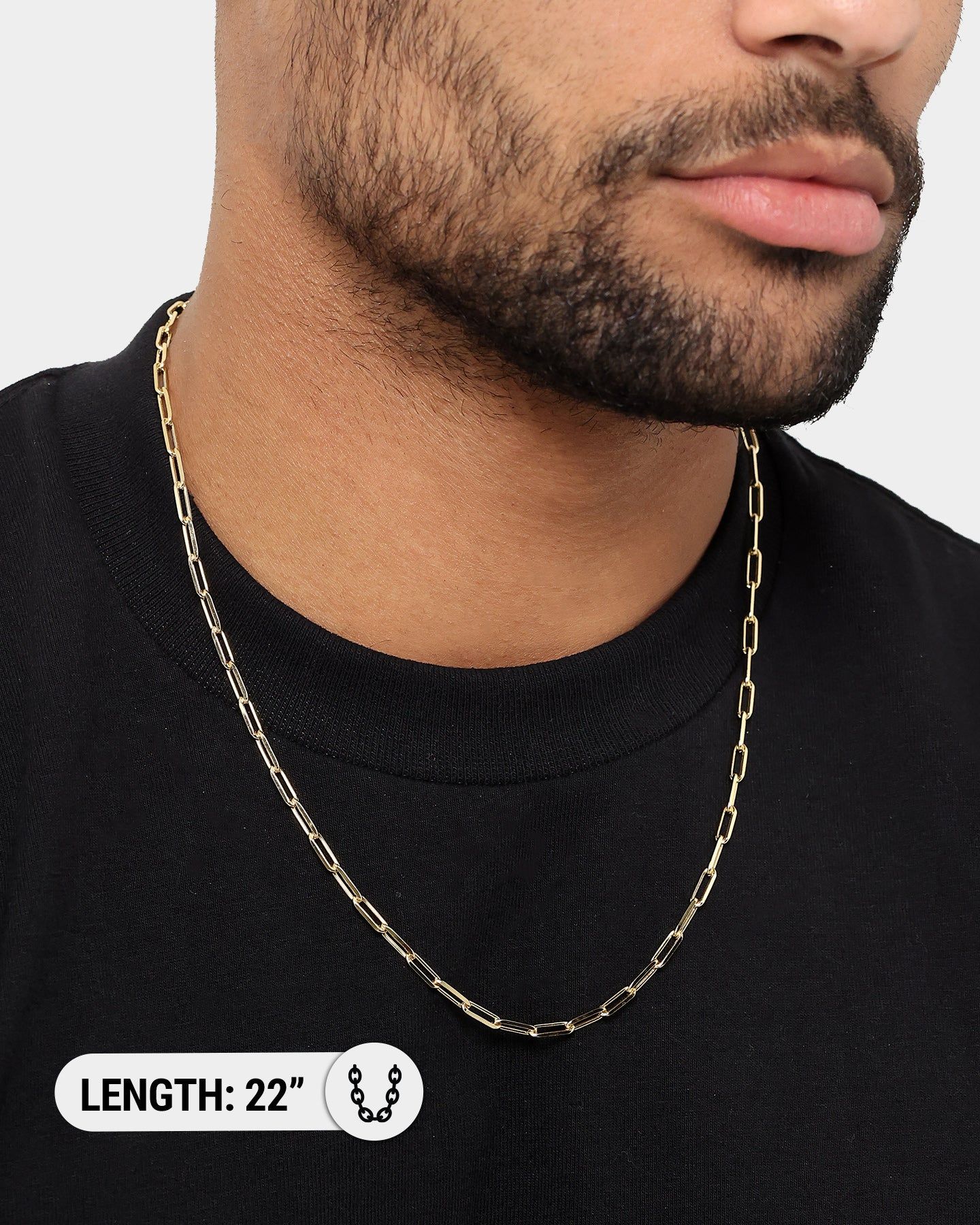 House Of Auric 10.5mm Long Cable Chain 18K Gold Vermeil sold by Culture Kings product image thumbnail 6