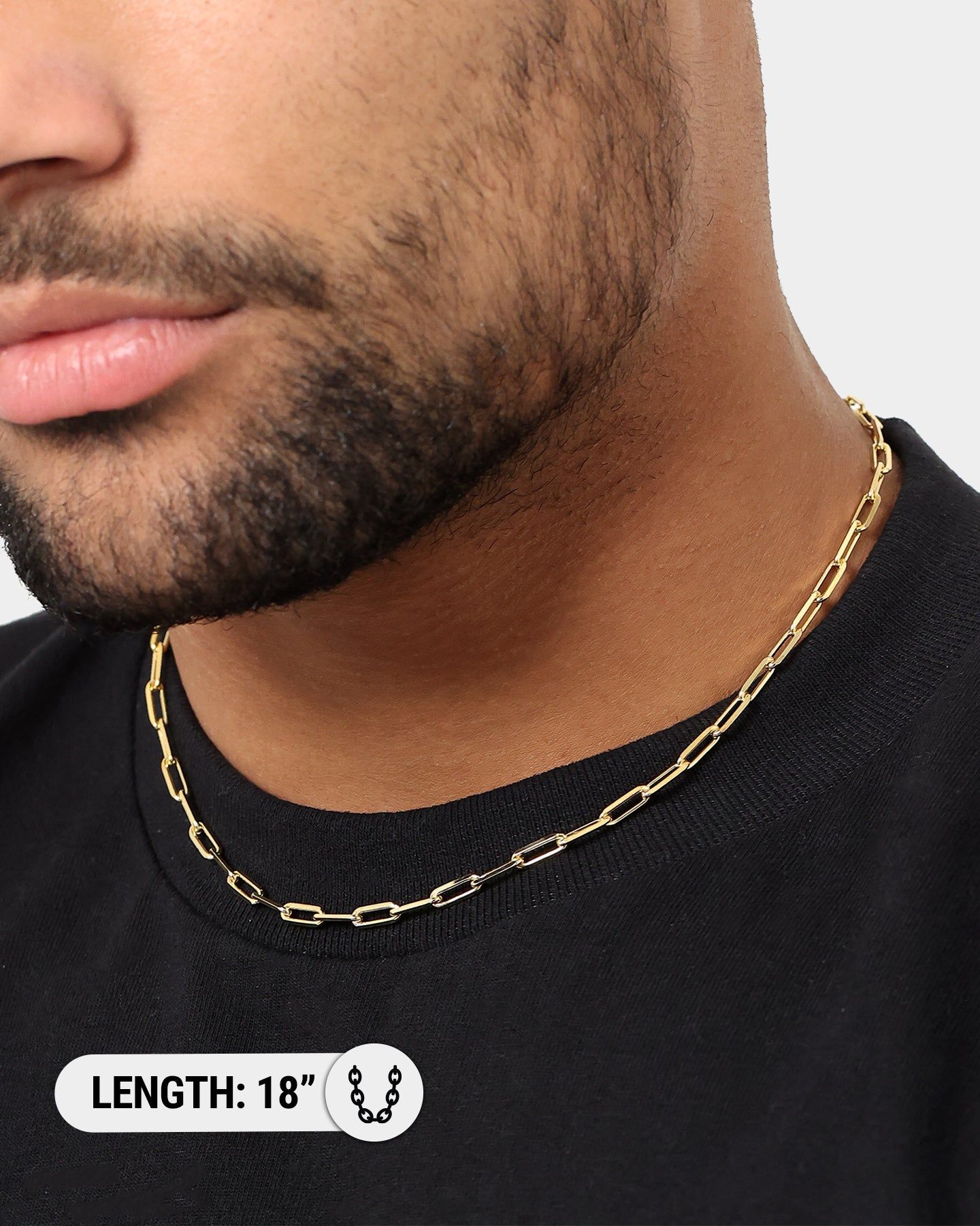 House Of Auric 10.5mm Long Cable Chain 18K Gold Vermeil sold by Culture Kings product image thumbnail 4