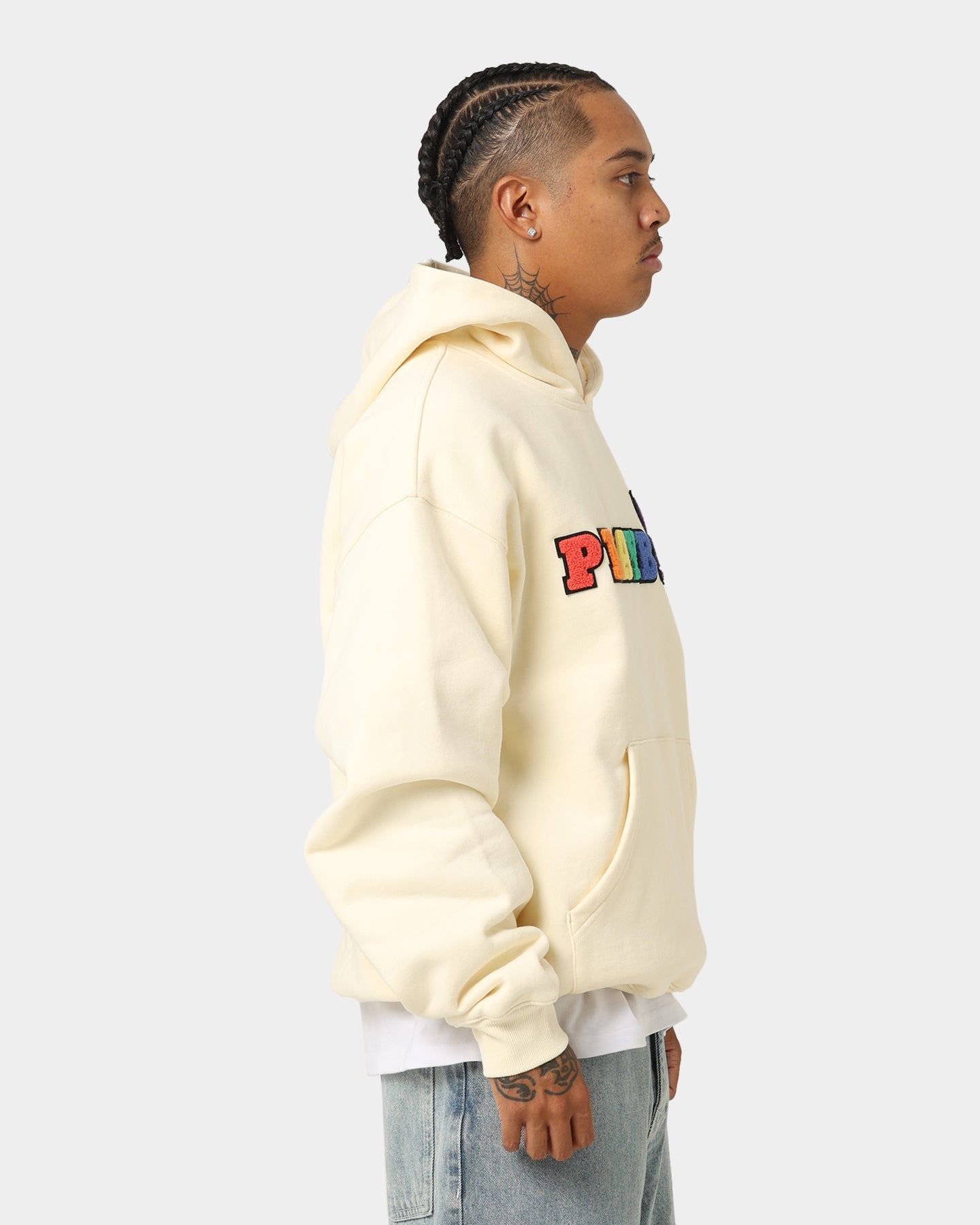 Playboy By CK Chenille Wordmark Hoodie Off White sold by Culture Kings product image thumbnail 6