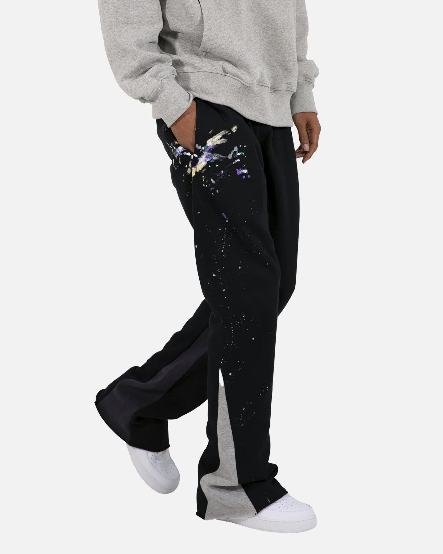 MNML Contrast Bootcut Sweat Pants Black sold by Culture Kings product image thumbnail 5