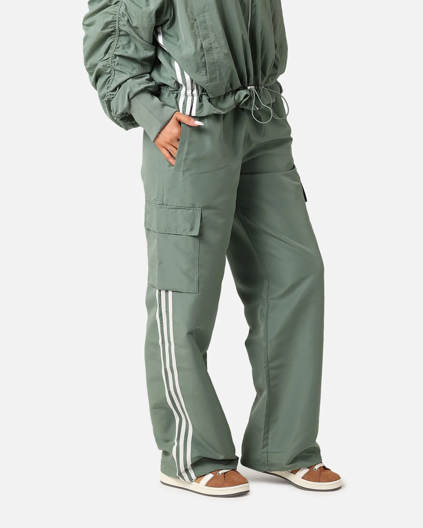 Adidas Women's 3 Stripes Cargo Pants Trace Green sold by Culture Kings product image thumbnail 3