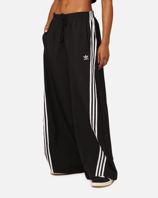 Adidas Adilenium Oversized Track Pants Black アディダス Adidas ADILENIUM SEASON 3 OVERSIZED TRACK PANTS Black Women